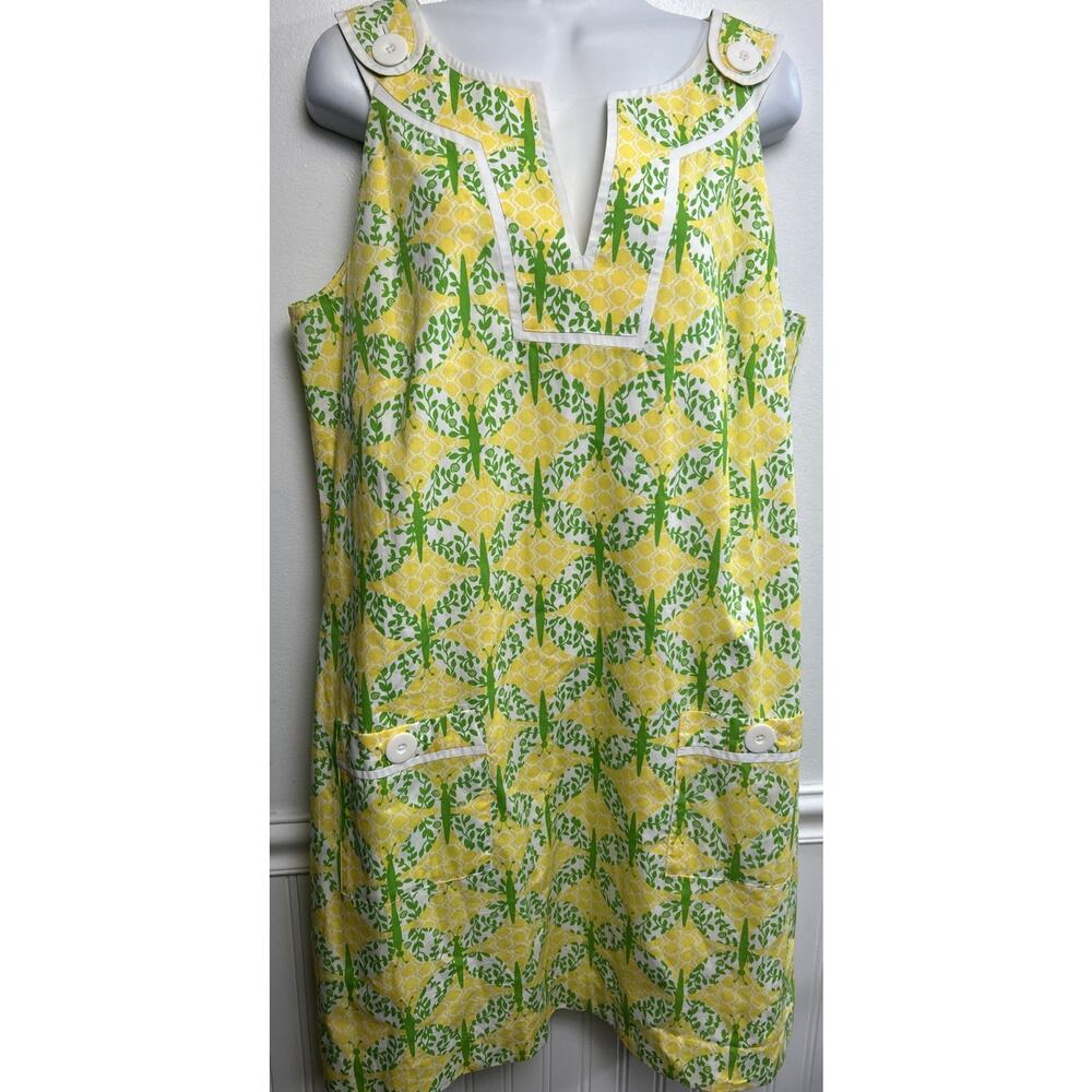 Lilly Pulitzer Yellow and Green Mini Dress